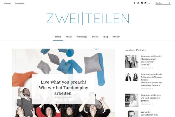 Twenty Thirteen theme site design template sample