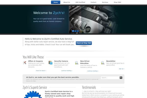 Blueline theme site design template sample