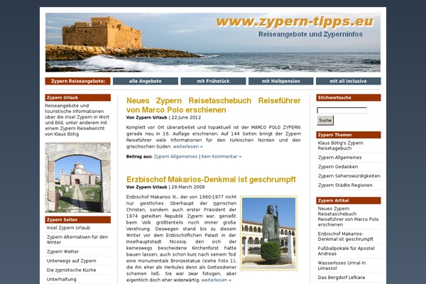 WordPress website example screenshot