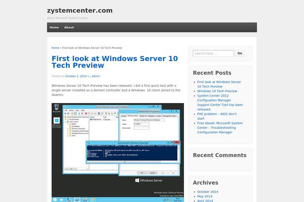WordPress website example screenshot
